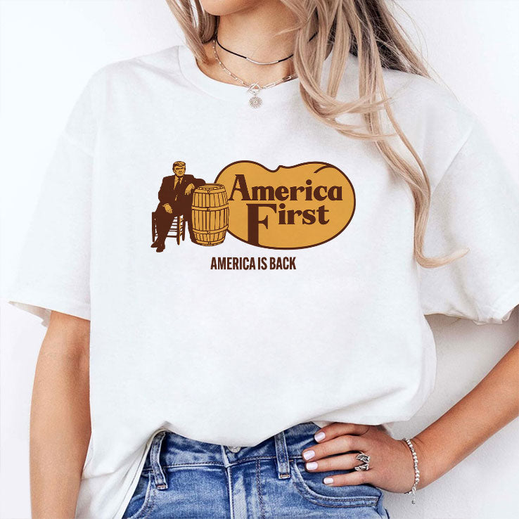 Trump Cracker Barrel America First America Is Back T Shirt