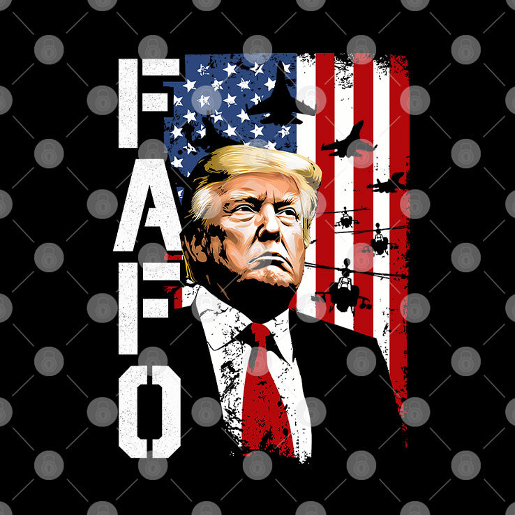 Trump Fafo American Flag T Shirt