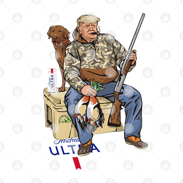 Trump Hunter With Michelob Ultra Beer T Shirt