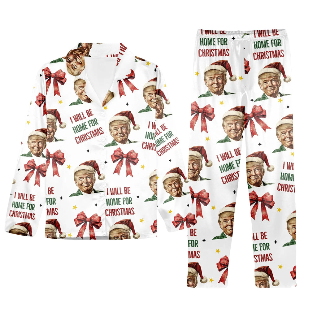 Trump I Will Be Home For Christmas Pajamas Set