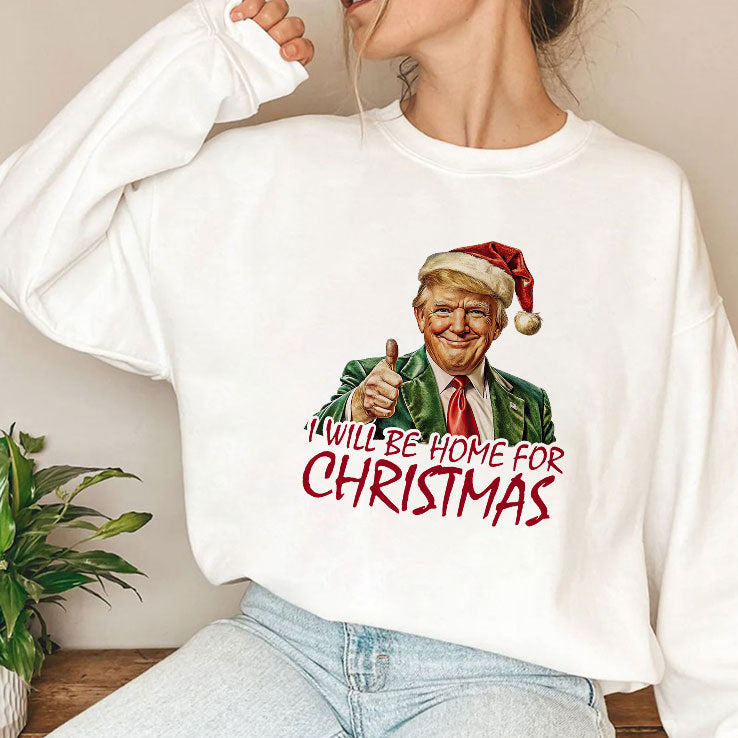 Trump I’ll Be Home For Christmas T Shirt