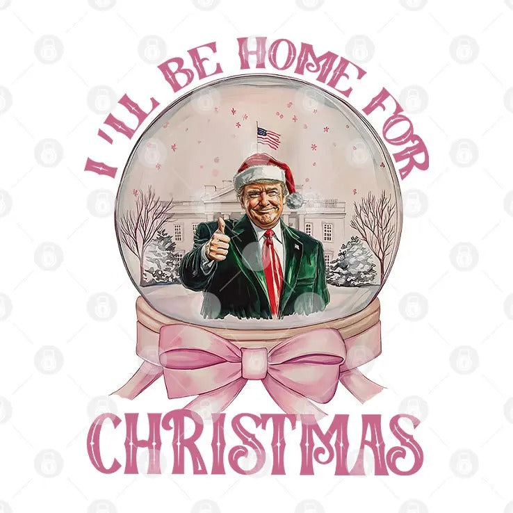 Trump I’ll Be Home For Christmas White House Shirt