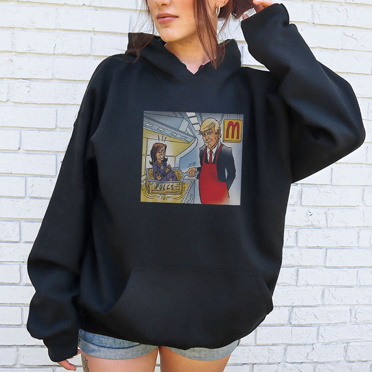 Trump Is Cooking Kamala In The Polls McDonald’s Shirt