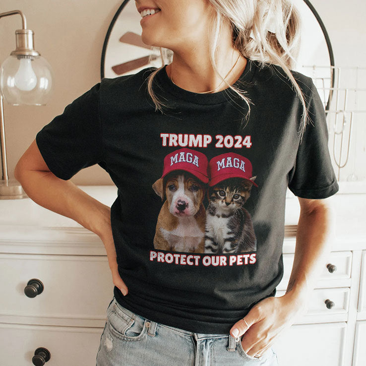 Trump Maga 2024 Protect Our Pets T Shirt
