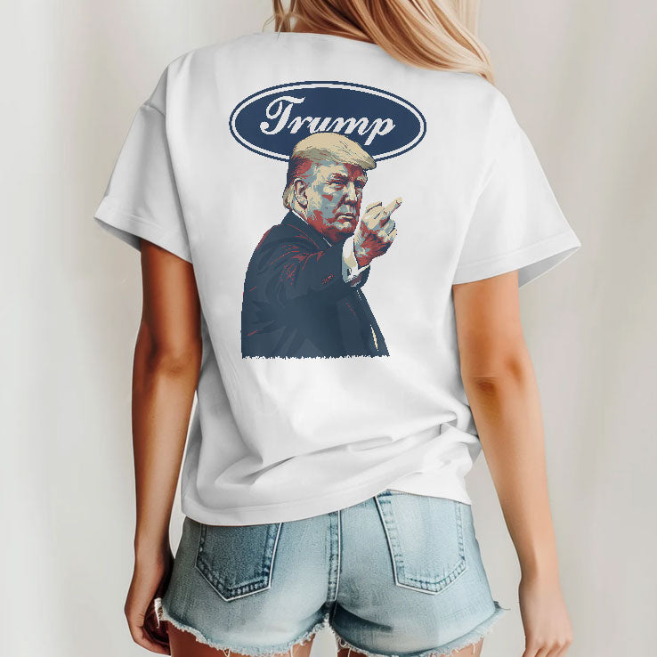 Trump Middle Finger Funny Ford T Shirt