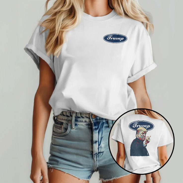 Trump Middle Finger Funny Ford T Shirt