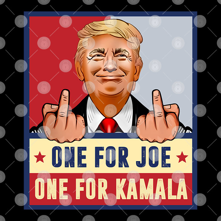 Trump Middle Fingers One For Joe One For Kamala Shirt
