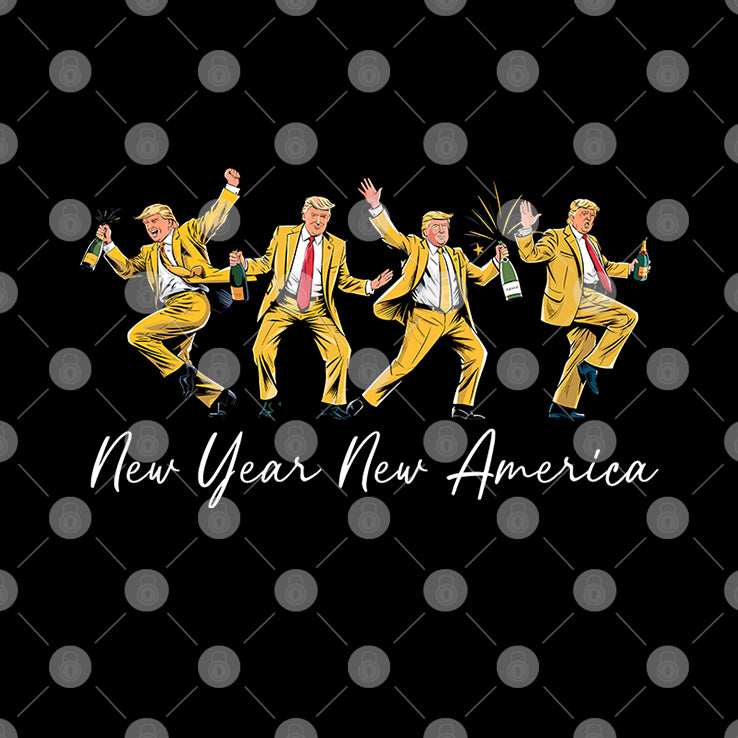 Trump New Year New Year New America Dance T Shirt