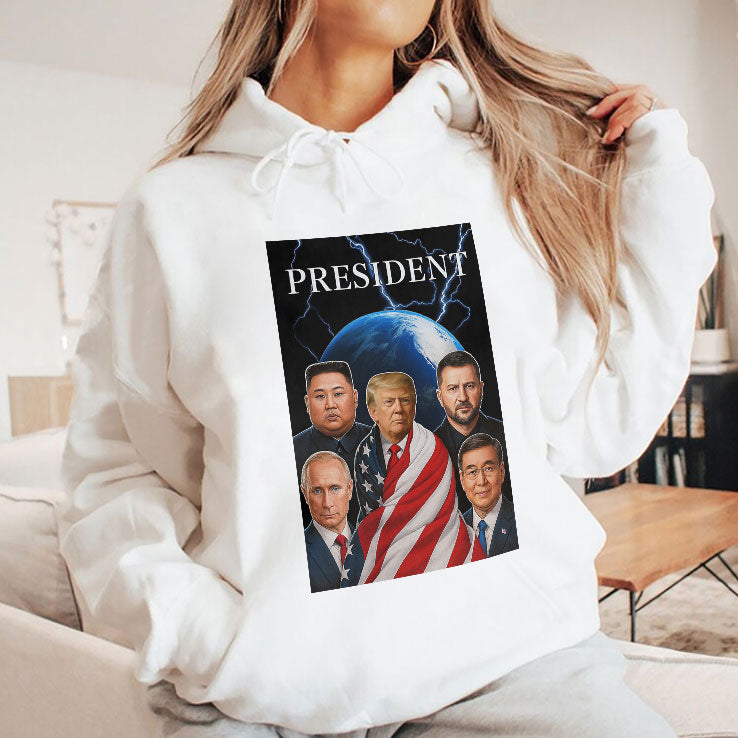 Trump Putin Zelenskyy Kim Jong-un Xi Jinping Global Presidents T Shirt