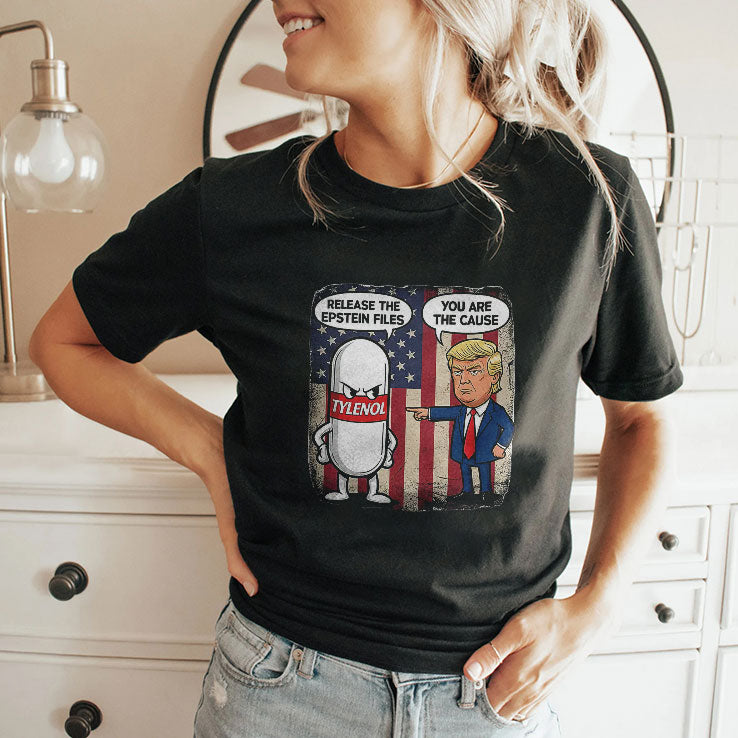 Tylenol Release The Epstein Files Trump T Shirt