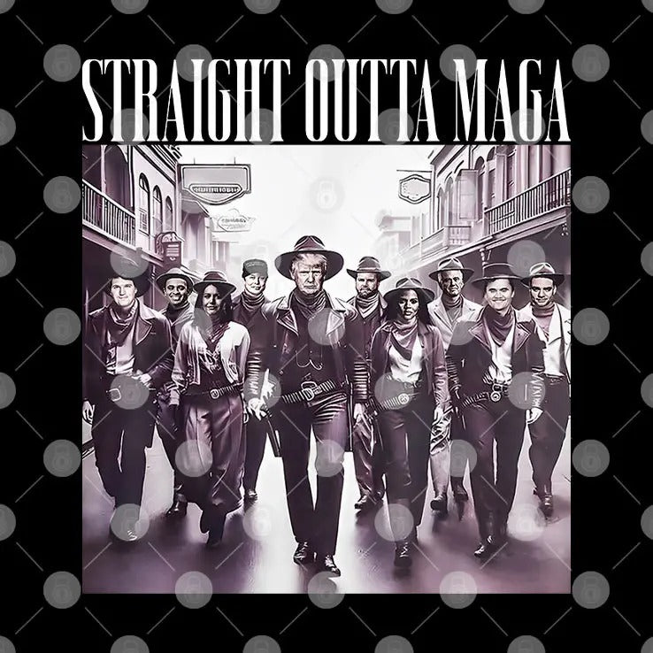Trump Vance Elon Dream Team Straight Outta MAGA T Shirt