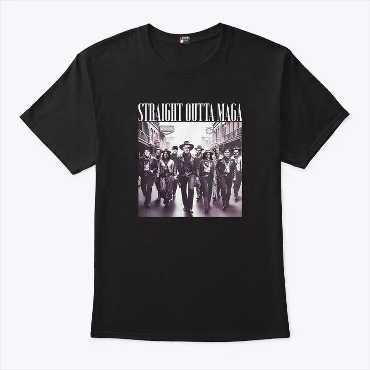 Trump Vance Elon Dream Team Straight Outta MAGA T Shirt