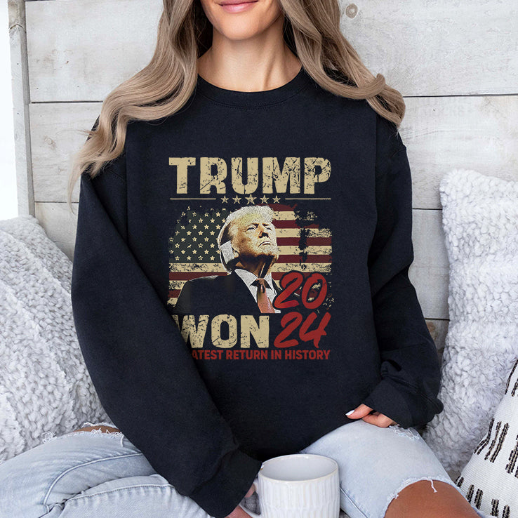 Trump Won 2024 Greatest Return In History Shirt