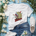 Trust The Government Native American Skull Graphic Political T Shirt
