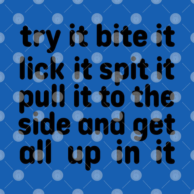 Try It Bite It Lick It Spit It Puil It To The Side And Get All Up In It Shirt