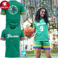 Tulane Green Wave Mardi Gras Madness Two Sided Shirt