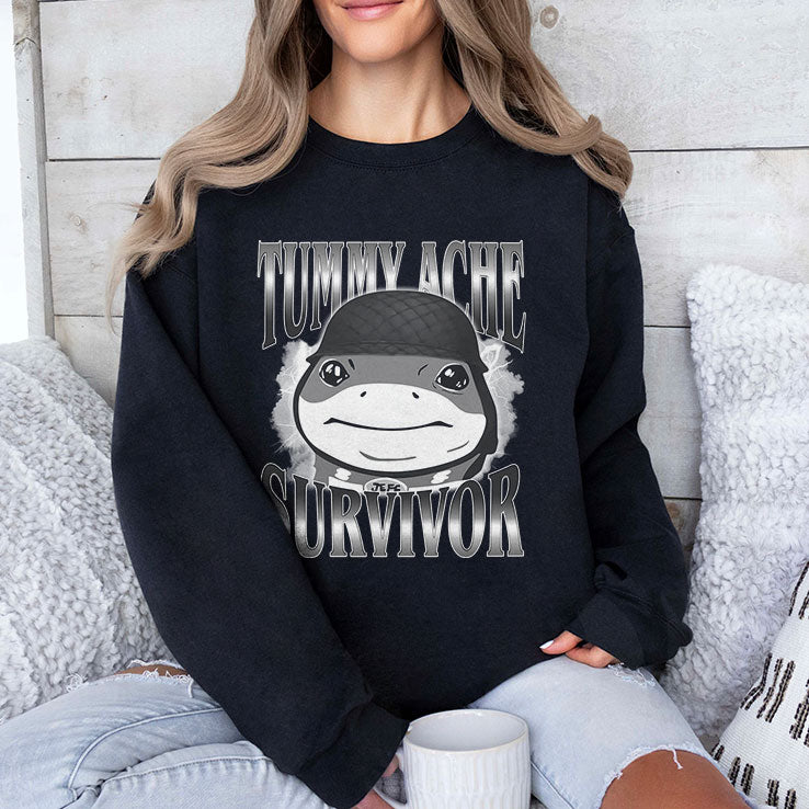 Tummy Ache Survivor Jeff the Land Shark Helmet Meme T Shirt