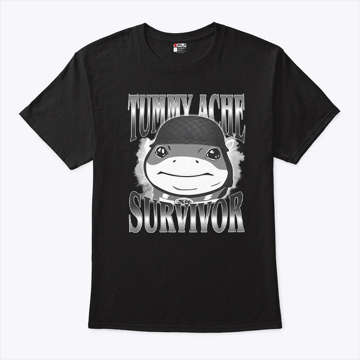 Tummy Ache Survivor Jeff the Land Shark Helmet Meme T Shirt