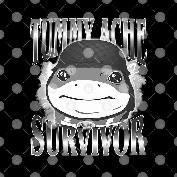 Tummy Ache Survivor Jeff the Land Shark Helmet Meme T Shirt