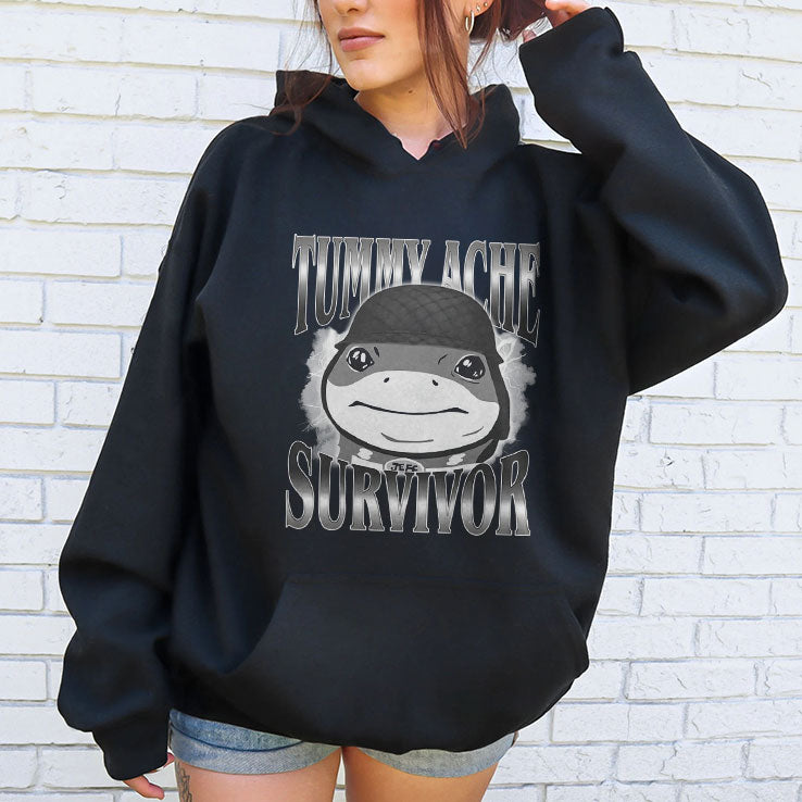Tummy Ache Survivor Jeff the Land Shark Helmet Meme T Shirt