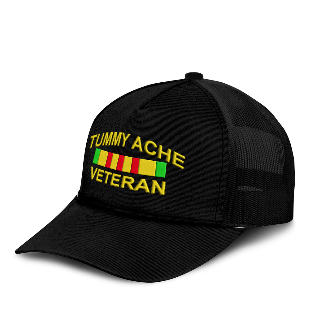 Tummy Ache Veteran Trucker Cap