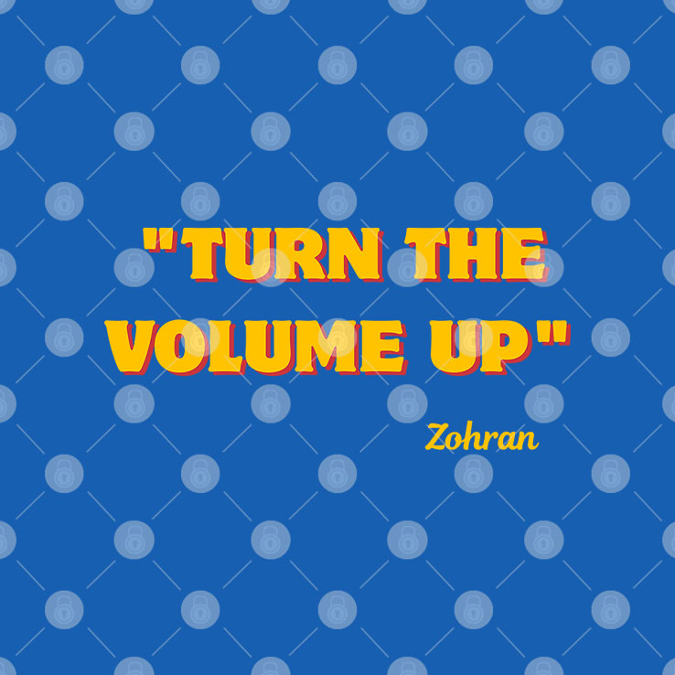 Turn The Volume Up Zohran T Shirt
