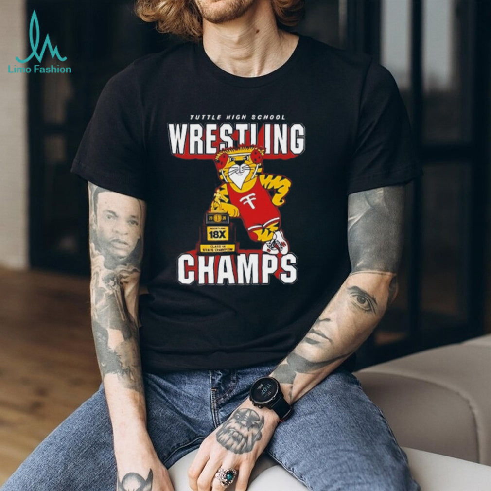 Tuttle High School Wrestling Champs 18X State Champion T Shirt