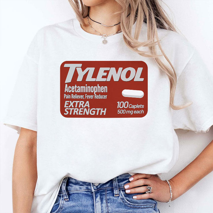 Tylenol Extra Strength Pain Reliever Fever Reducer Does Not Cause Autism T Shirt