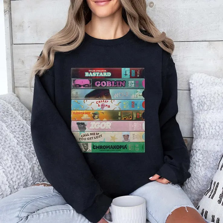 Tyler The Creator VHS Discography T Shirt