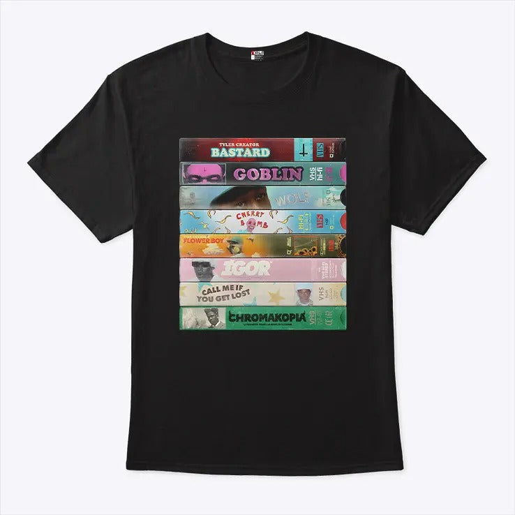 Tyler The Creator VHS Discography T Shirt