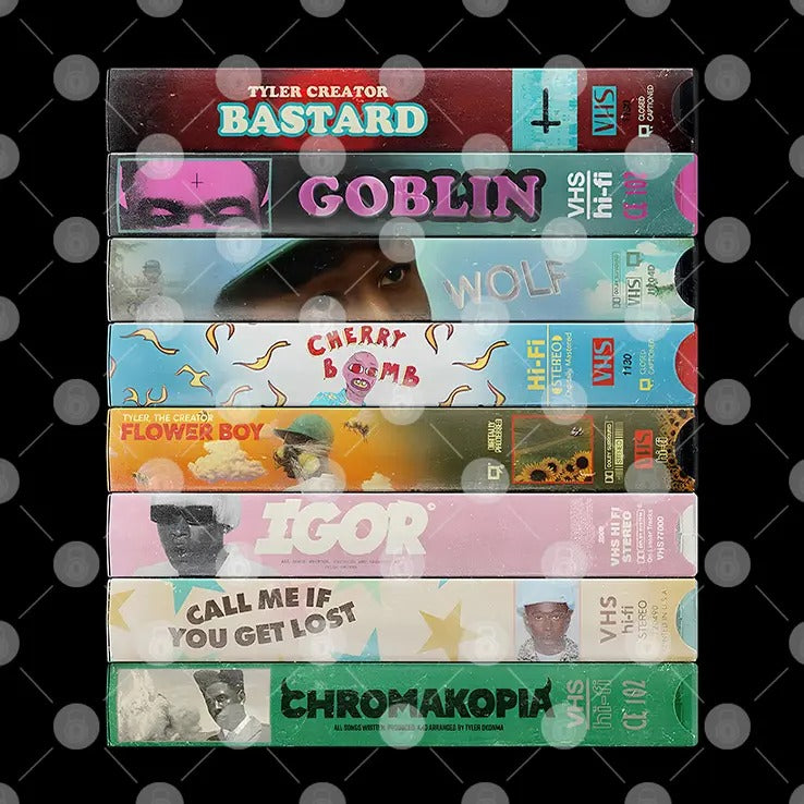 Tyler The Creator VHS Discography T Shirt