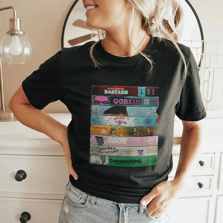 Tyler The Creator VHS Discography T Shirt