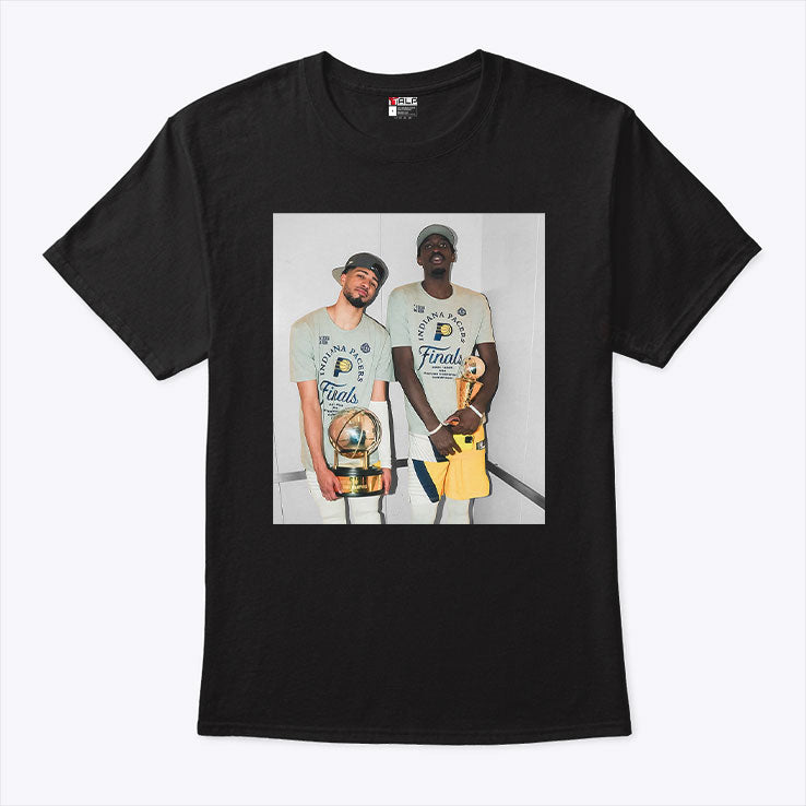Tyrese Haliburton And Pascal Siakam Basketball Champions 2025 T Shirt