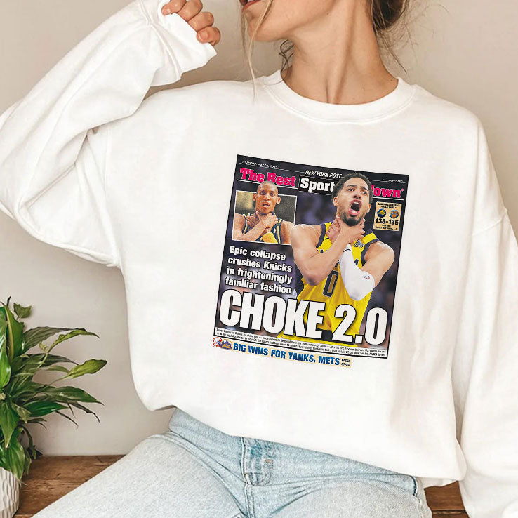 Tyrese Haliburton Choke 2.0 NY Post T Shirt