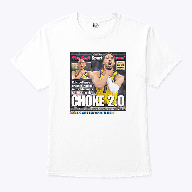 Tyrese Haliburton Choke 2.0 NY Post T Shirt