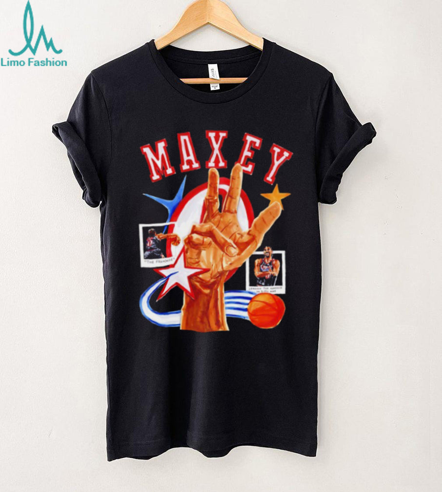 Tyrese Maxey Philadelphia 76ers Retro Style Basketball T Shirt