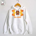 U.S. Army Star Emblem Fire Cracked Texture Graphic T Shirt