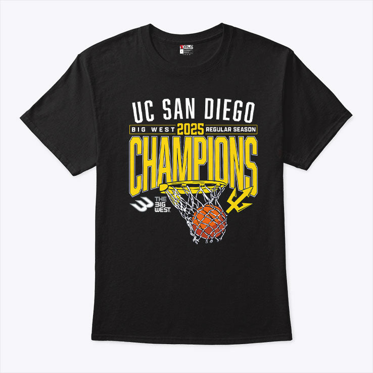 UC San Diego Tritons 2025 Big West Regular Season Basketball Champs Shirt