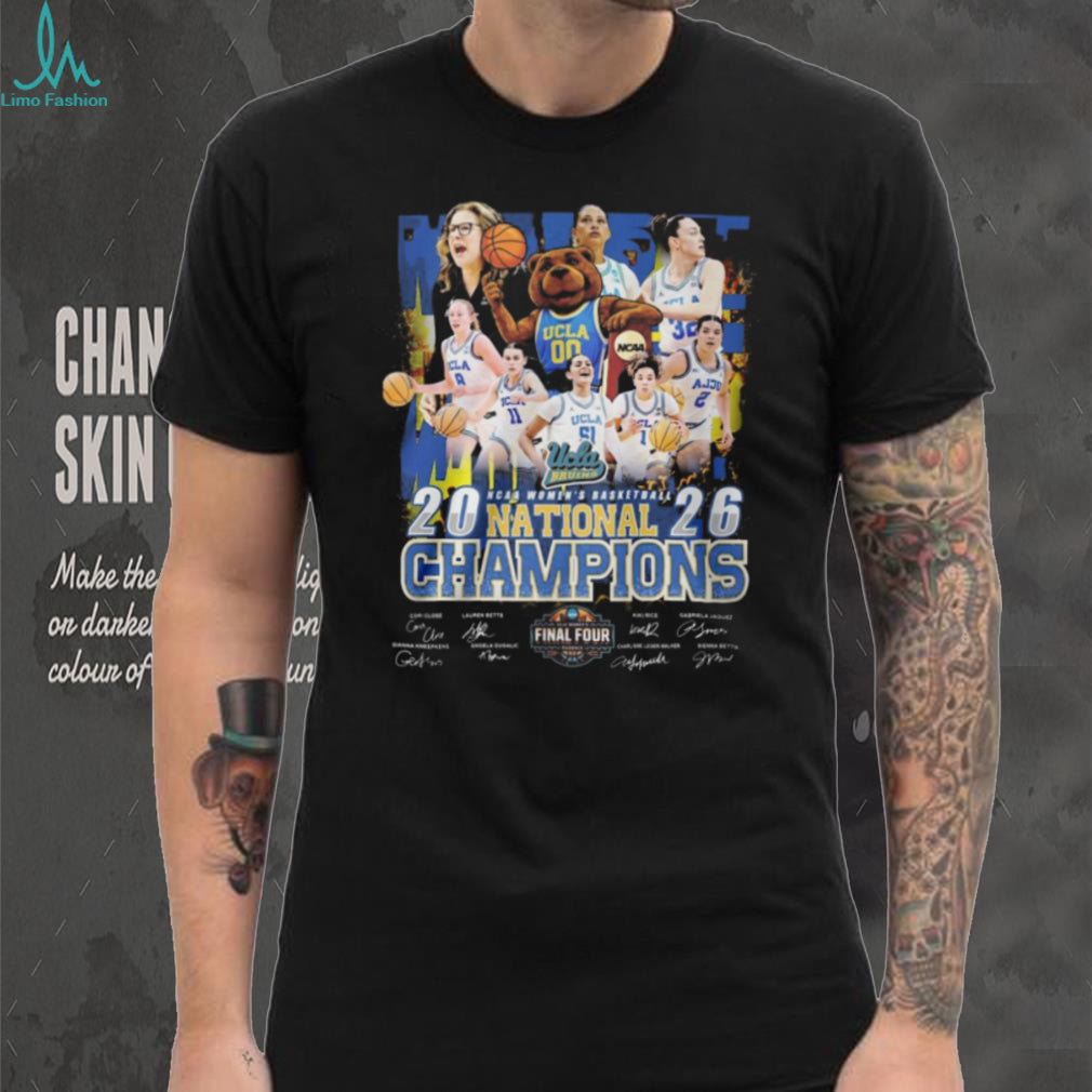 UCLA Bruins 2026 NCAA Women’s Basketball National Champions Players T Shirt