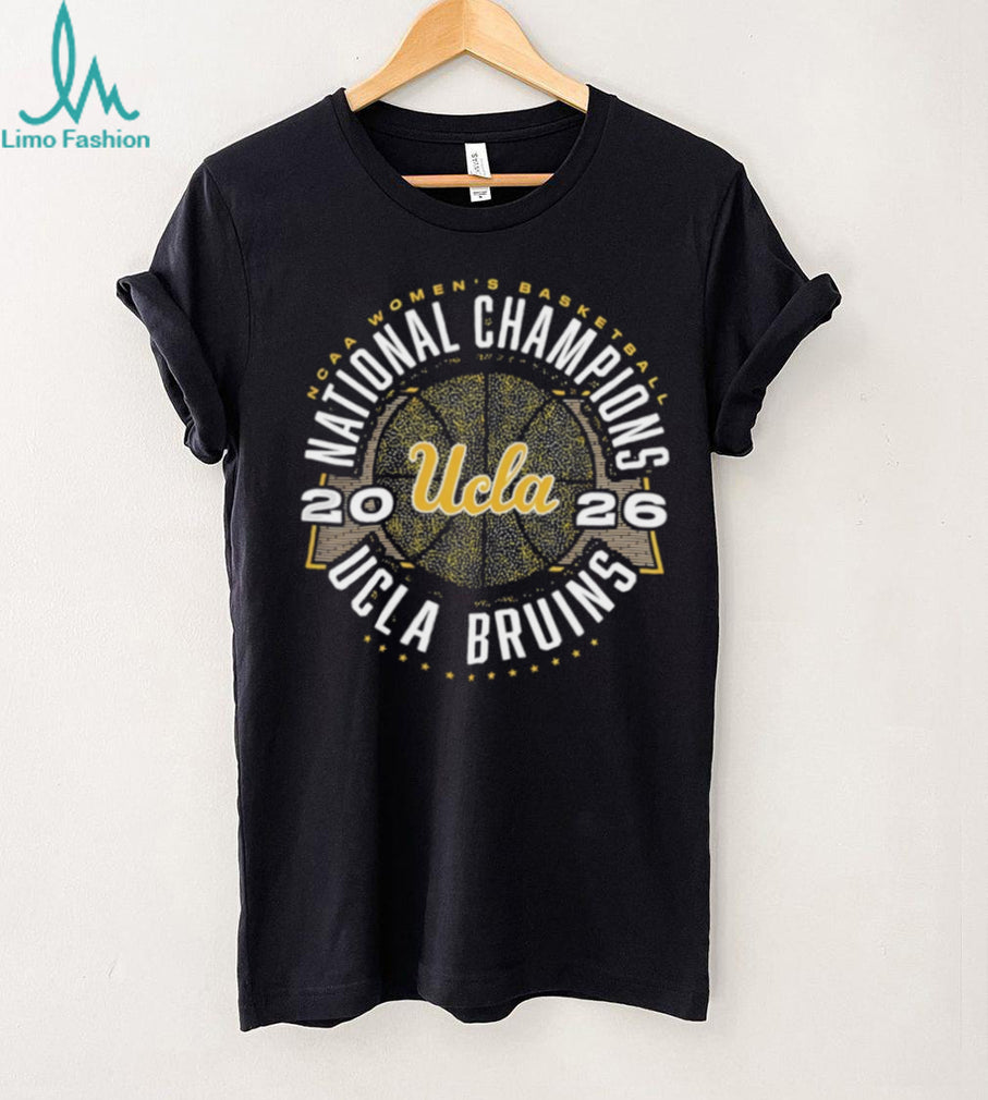 UCLA Bruins 2026 National Champions Circular Gold Basketball Vintage T Shirt