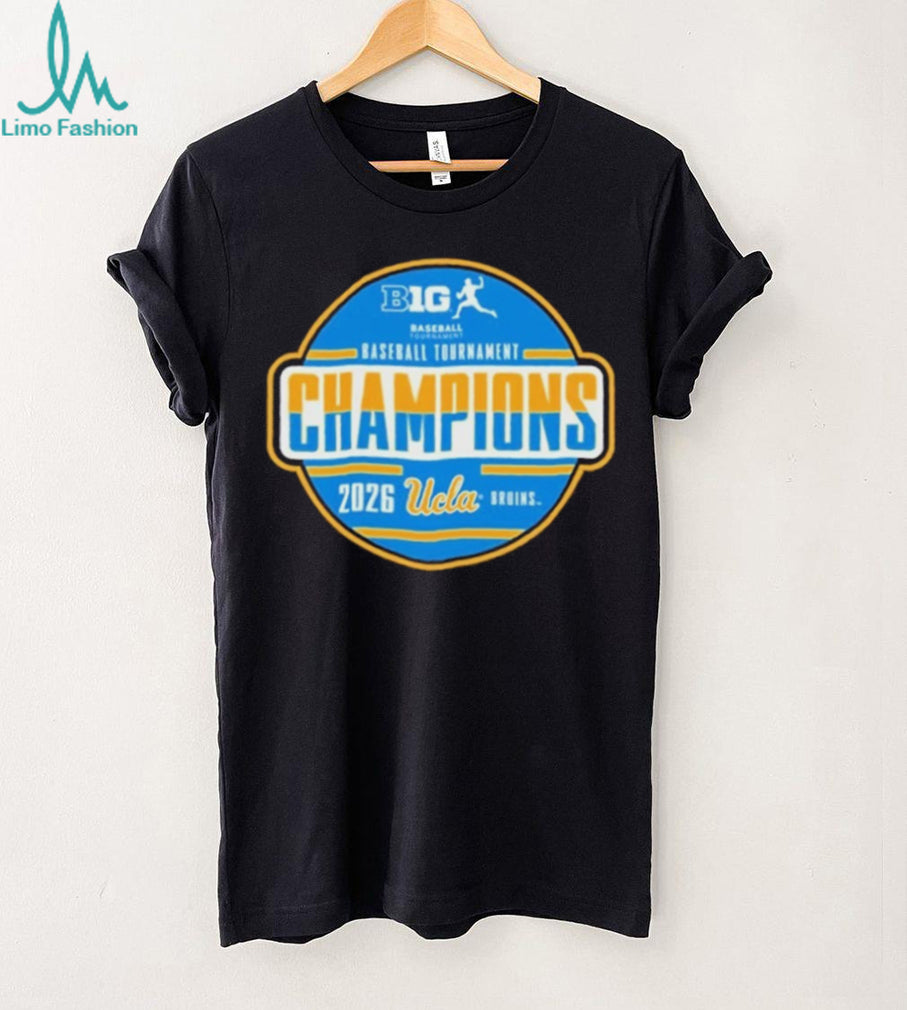UCLA Bruins Black Blue 84 2026 Big Ten Baseball Tournament Champions Locker Room Shirt