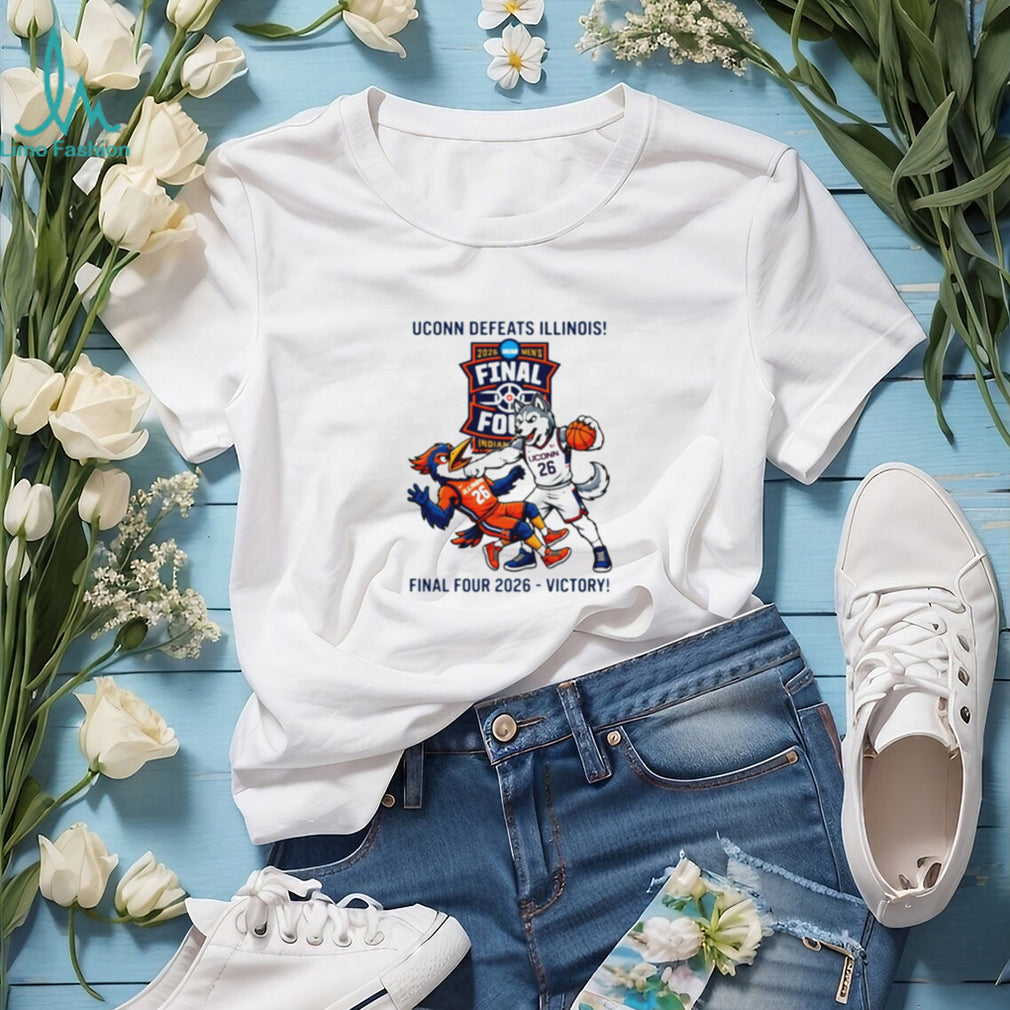 UConn Defeats Illinois 2026 Men’s Final Four Victory Graphic T Shirt