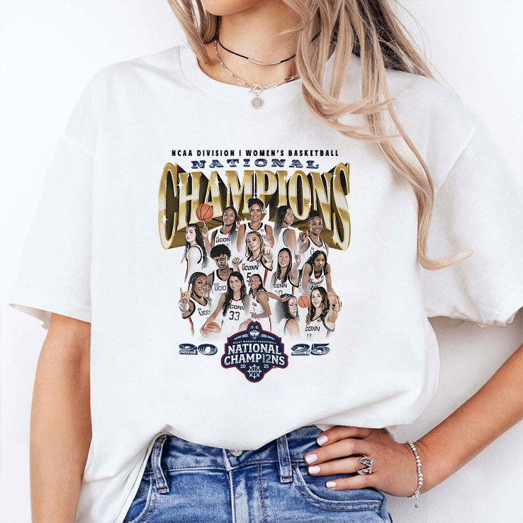 UConn Huskies 2025 NCAA Division I Women’s Basketball National Champions Shirt
