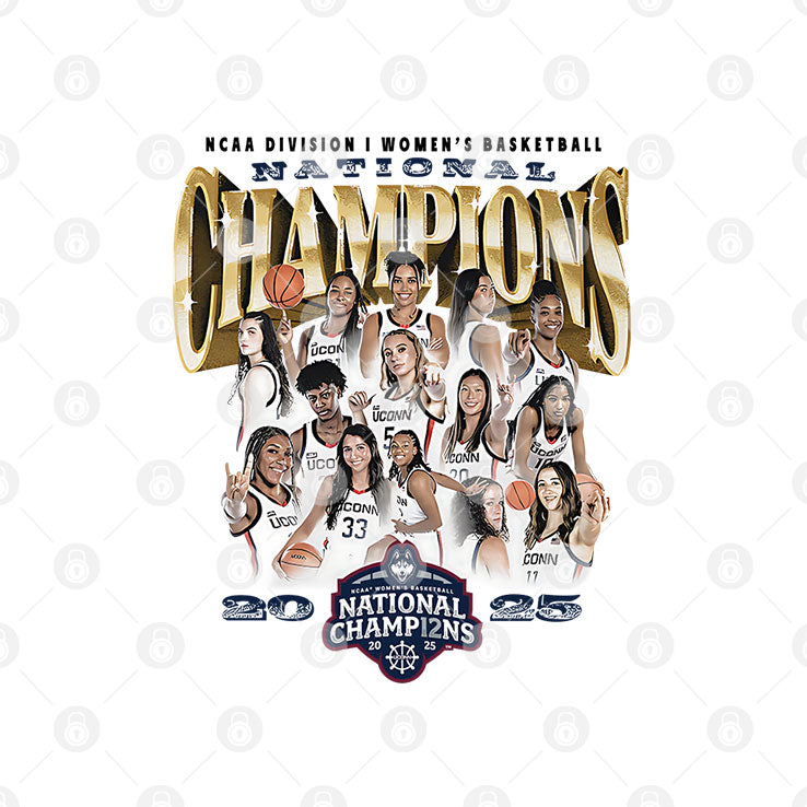 UConn Huskies 2025 NCAA Division I Women’s Basketball National Champions Shirt
