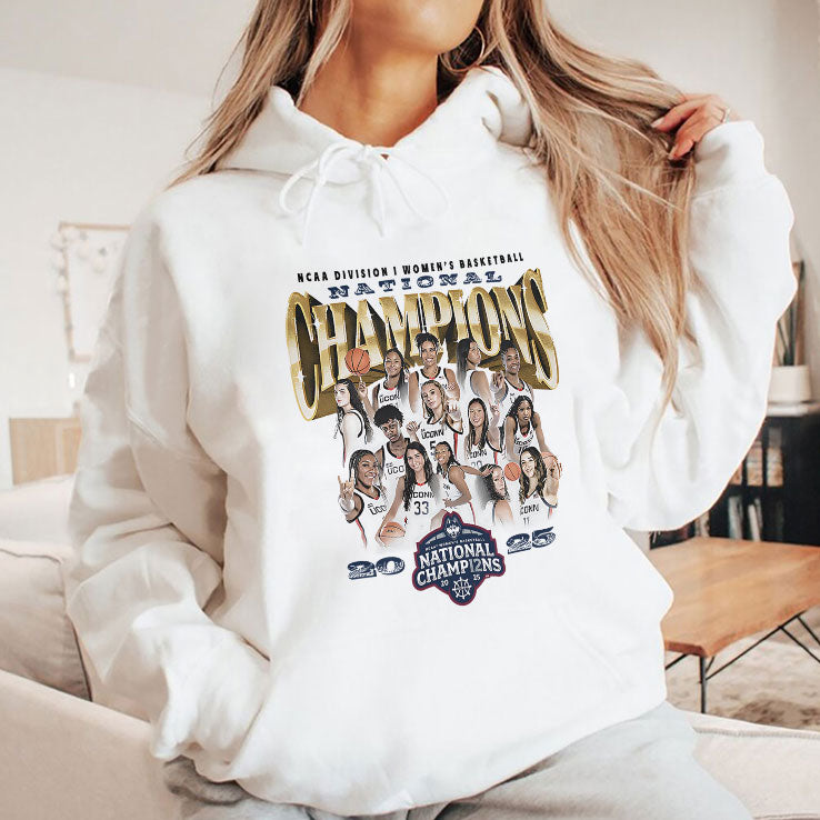 UConn Huskies 2025 NCAA Division I Women’s Basketball National Champions Shirt