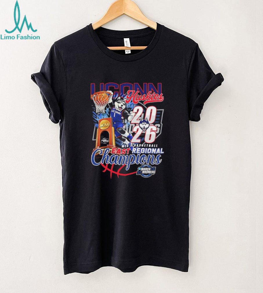 UConn Huskies 2026 NCAA Men’s Basketball East Regional Champions T Shirt
