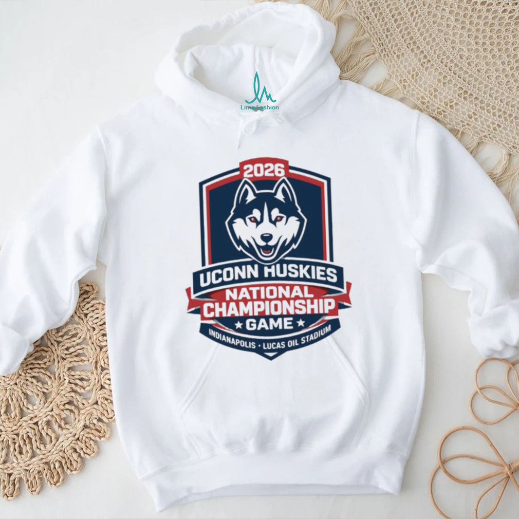 UConn Huskies 2026 National Championship Game Shield White T Shirt