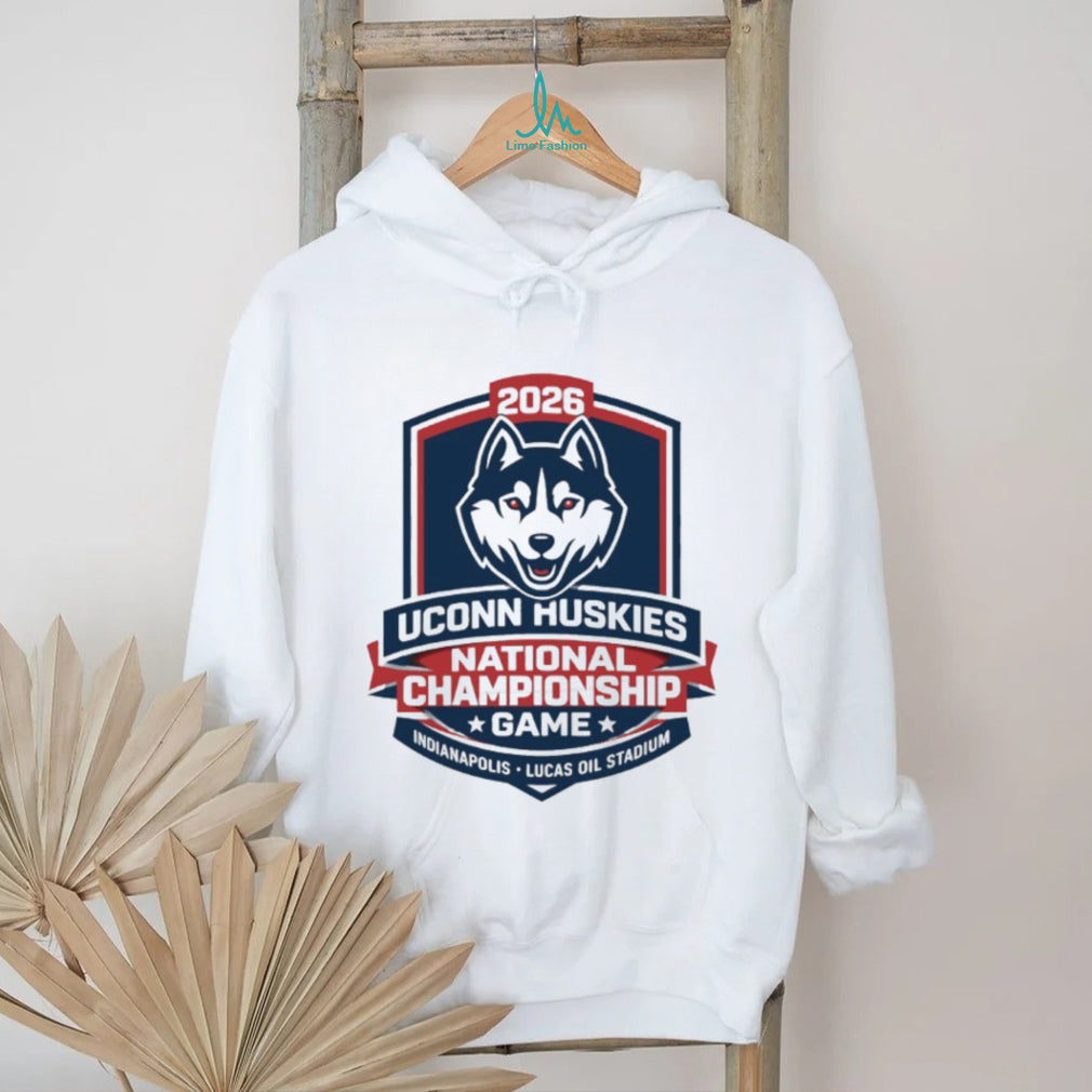 UConn Huskies 2026 National Championship Game Shield White T Shirt