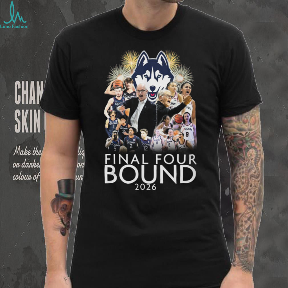 UConn Huskies Basketball 2026 Final Four Bound Team Collage T Shirt