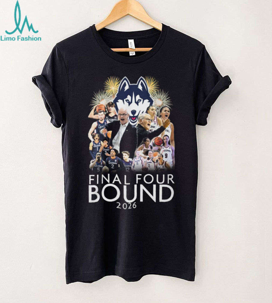UConn Huskies Basketball 2026 Final Four Bound Team Collage T Shirt